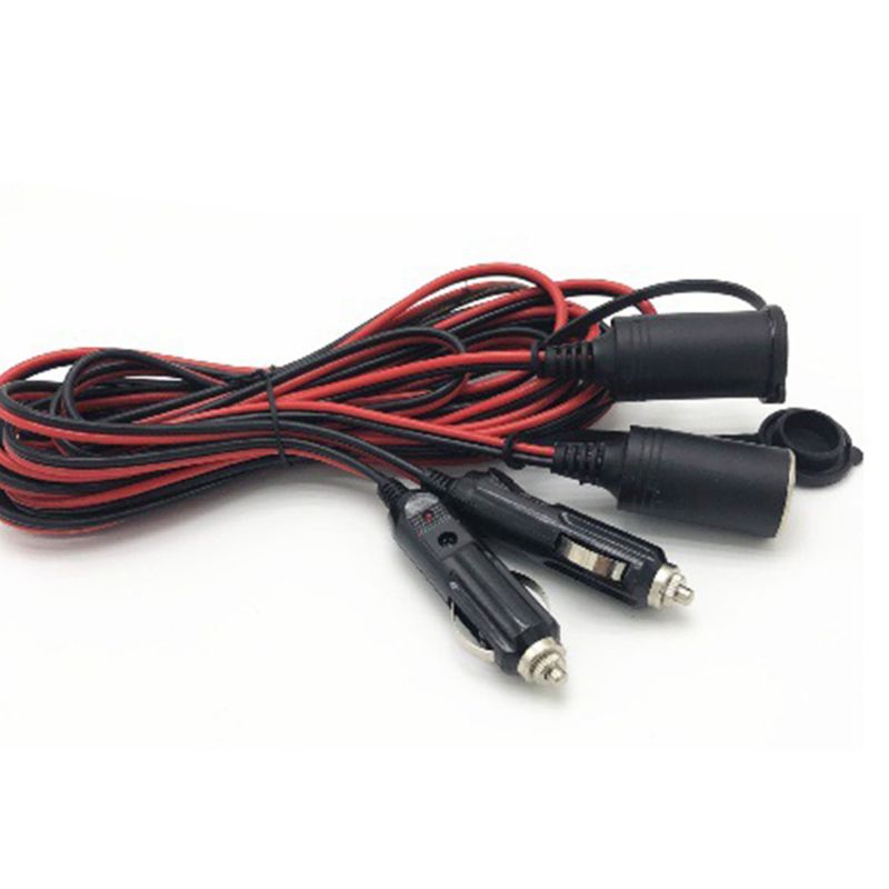 Auto Sigarettenaansteker Verlengkabel 12V 24V Adapter 16AWG Stopcontact Dc Voeding Wire Lead Auto lader Zetel Draad