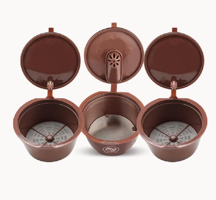 Filtro de cápsula de café Crema, actualización de 3ª generación, cafetera Dolce Gusto de dos tipos, cestas reutilizables rellenables para tazas de café: 1pcsNO1-2pcsNO2