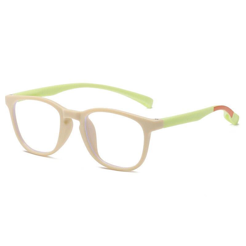 Gafas con montura de silicona suave para niños y niñas, lentes antirayos azules, Protector de ojos, montura de vidrio, lentes transparentes