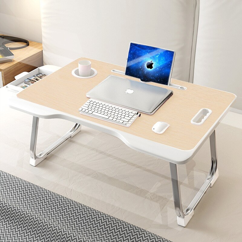 laptop sengebord, sengebrett til å spise, bærbare datamaskiner, skrive, studere og tegne - laptop skrivebord folding laptop standwith bærbar stå: Rødvin