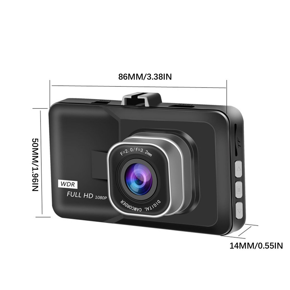 Metal 4 inch / large screen car driving recorder high definition 1080P night vision wide angle car front rear mounted 1Set