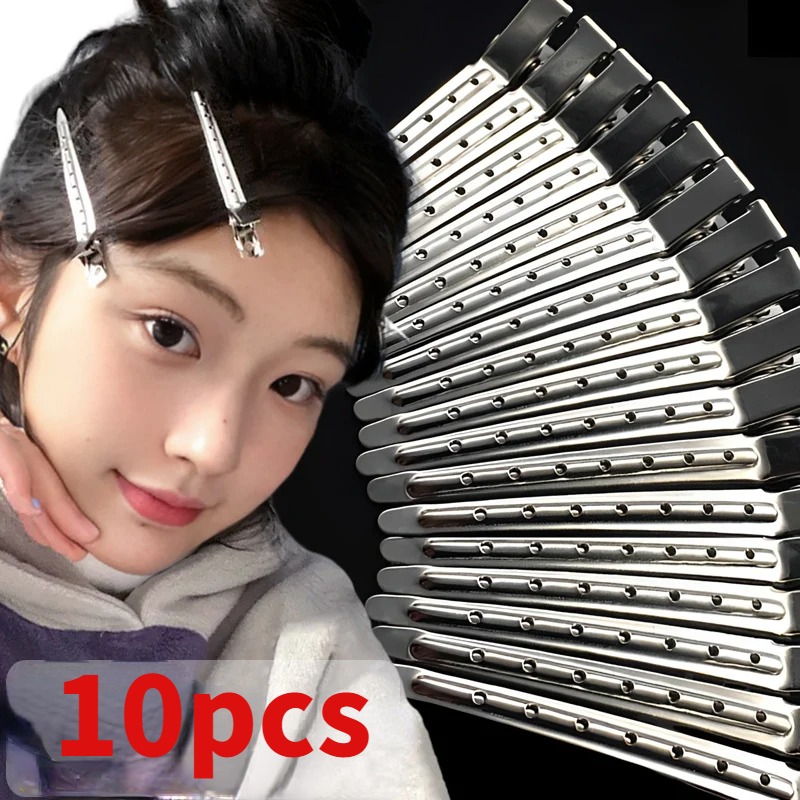 Frau Haarpflege Clips Metall Stahl Friseur Schnitt Clip Klemmen Friseur Haarschnitt verwenden Styling-Werkzeug Haarwurzel flauschige Haarnadel