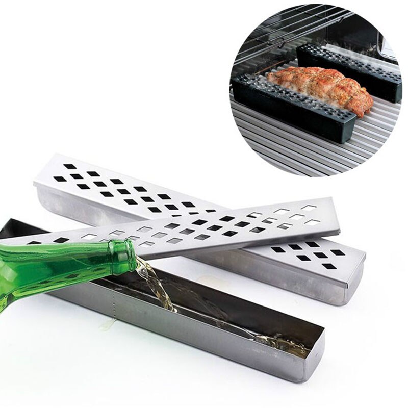 Røykerboks kald røykgenerator rustfritt stål grillrør luftfukter mesh pelletverktøy