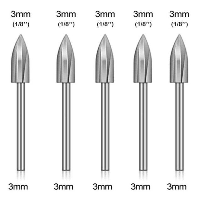 Wood Carving Drill Bit Set Cutting Tools For Woodworking Knife Wood Carving Tool Carpentry Wood Cutting Tools Workdrill Bit Set: 5pcs 3