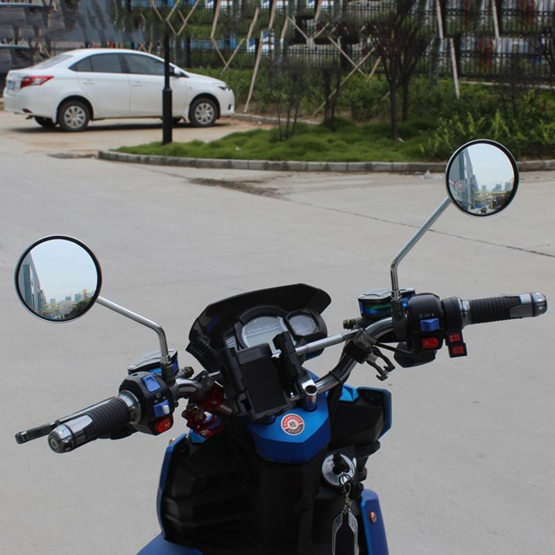 Für Kawasaki ZX636R GTR1400 H2R ZG1000 ZRX1100 ZRX1200 Motorrad rückspiegel runde spiegel motorrad langen stiel zubehör