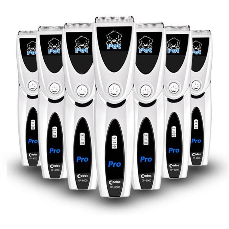 100%  originele codos cp -8000 huisdierhaartrimmer hondenhaarscheerapparaat elektrische tondeuse voor huisdieren scherp keramisch mes wit 110v-240v