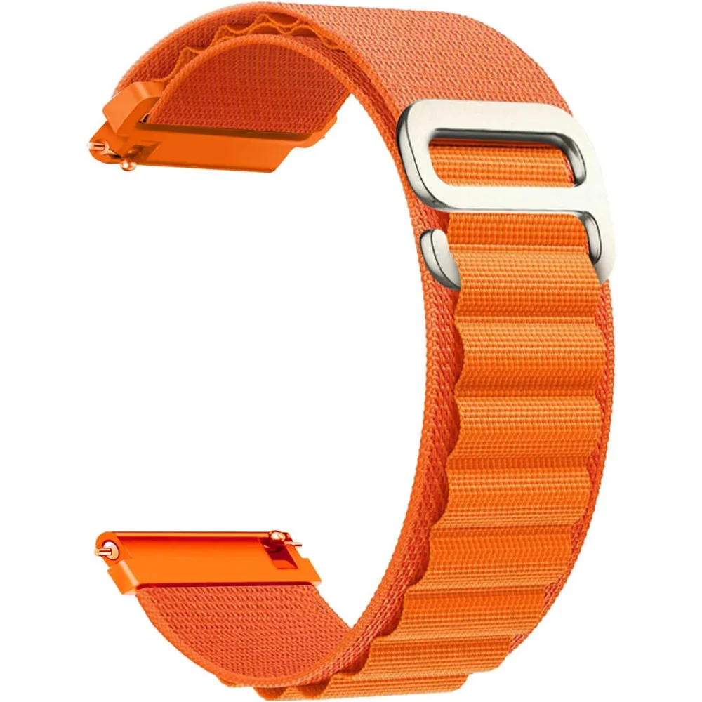 Nylon band voor HaiWei Galaxy Watch 7 6 5 4 40 mm 44 mm Classic/Active/Gear S3 Frontier 20 mm 22 mm Sport Loop Strap Amazfit GTS 3 4: Beige / 22mm