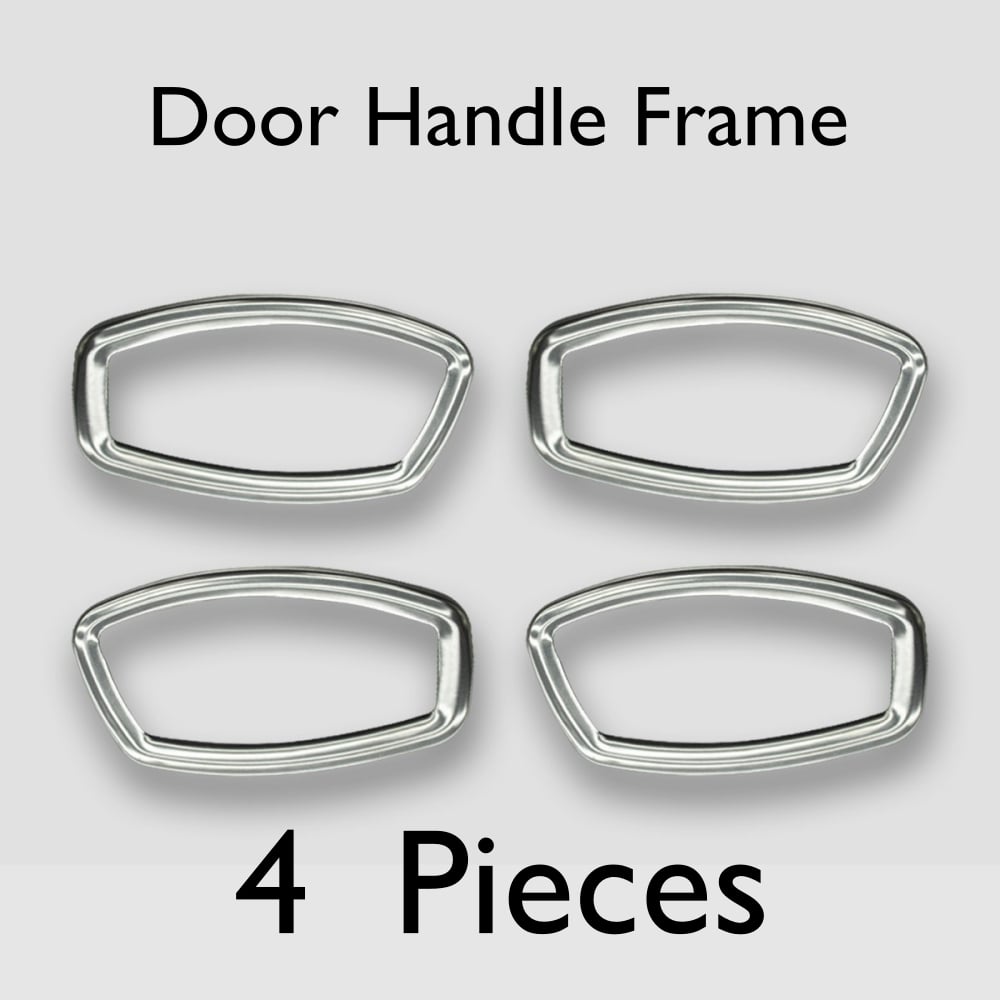 Chrome Door Handle Frame for Renault Clio 4 Stainless Steel 4 Pieces Glossy Gray Door Handle Frame Special Size Models