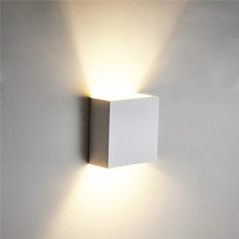 Cube Cob Led Indoor Verlichting Wandlamp Moderne Home Verlichting Decoratie Blaker Aluminium Lamp 6W 85-265V voor Bed Gangpad