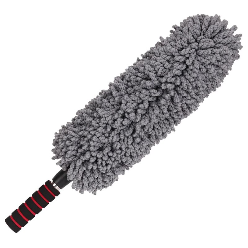 Auto Stof En Thuis Microfiber Multipurpose Plumeau Extension Pole Stofdoek Wasstraat Grijs Plastic Cleaning Duster