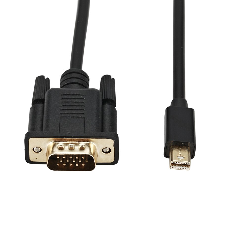 Mini displayport til vga kabel 1.8m dp til vga adapter konverter kabel dp han til vga han til hp dell asus lenovo pc bærbar