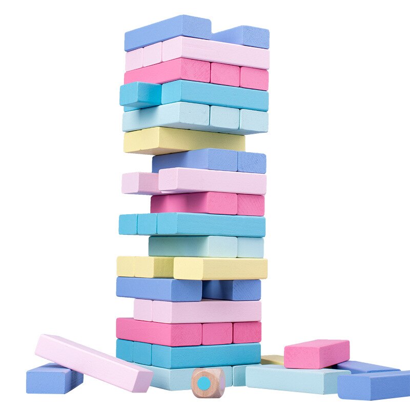 51 Pieces / Set Toy Building Blocks Domino Game Toys Children's Development Toys: colour