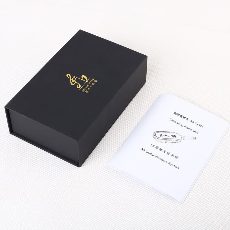 A8 UHF Wireless Guitar System Transmitter Receiver 50M UHF Built-in USB Rechargeable Guitar Wireless System Transmitter Receiver