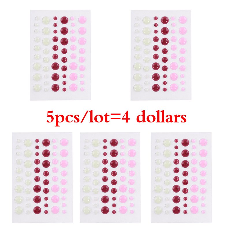Enamel Dot Self Adhesive Sprinkles Enamel Dots Resin Sticker for Scrapbooking DIY Crafts Card Making Decoration: Picture 8