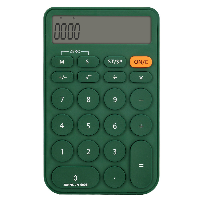 Timing Function Calculator Simple Office Home Student Timer Calculator Scientific Calculator: Green