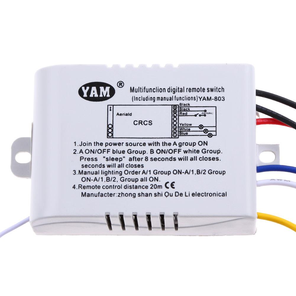 kabellos an/aus 220V Lampe Fernbedienung Schalter Empfänger Absender