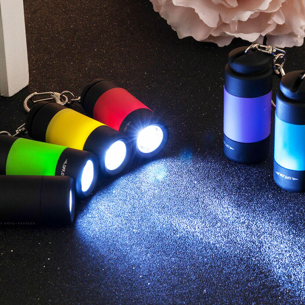 Portable Mini Torch Light USB Rechargeable Pocket Keychain Flashlights Waterproof Outdoor Hiking Mini Camping Lamp Lantern Torch