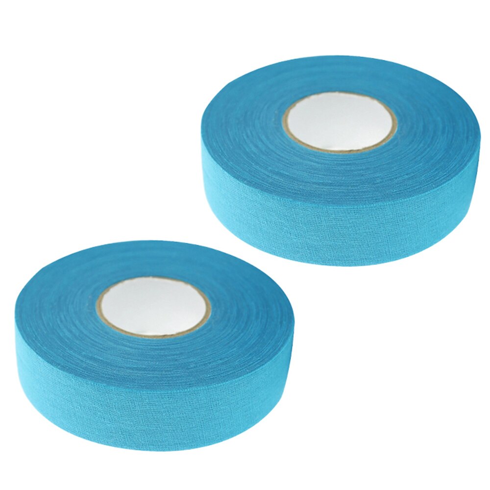2 Pcs Hockey Stick Tape - 20M Length - Anti-Slip Sport Waterproof Cotton Tape: Blue