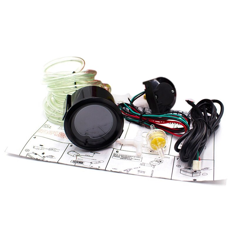 2Inch 52Mm Universele Auto Evo Boost Gauge Lcd 7 Kleuren Psi Turbo Boost Gauge Meter: Default Title