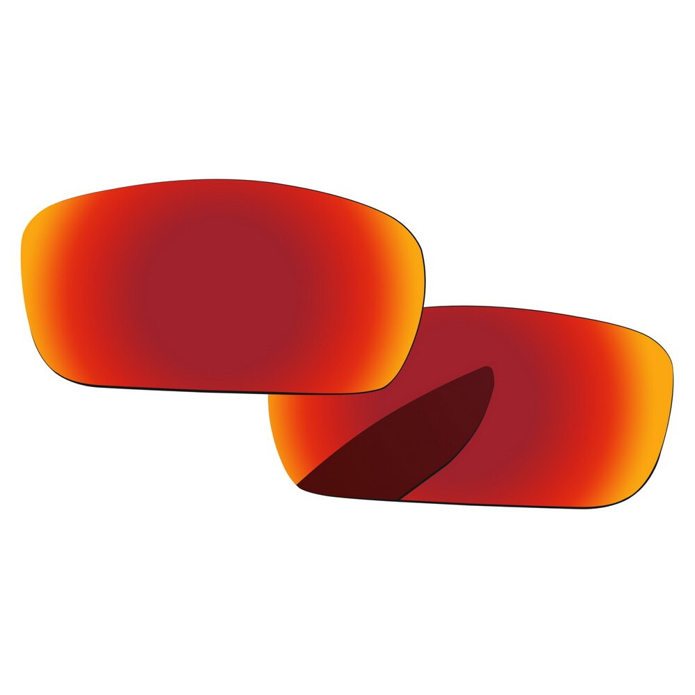 Alphax Ersatz Linsen für Kurbelwelle Sonnenbrille Polarisierte-Mehrere Optionen: Fire Red