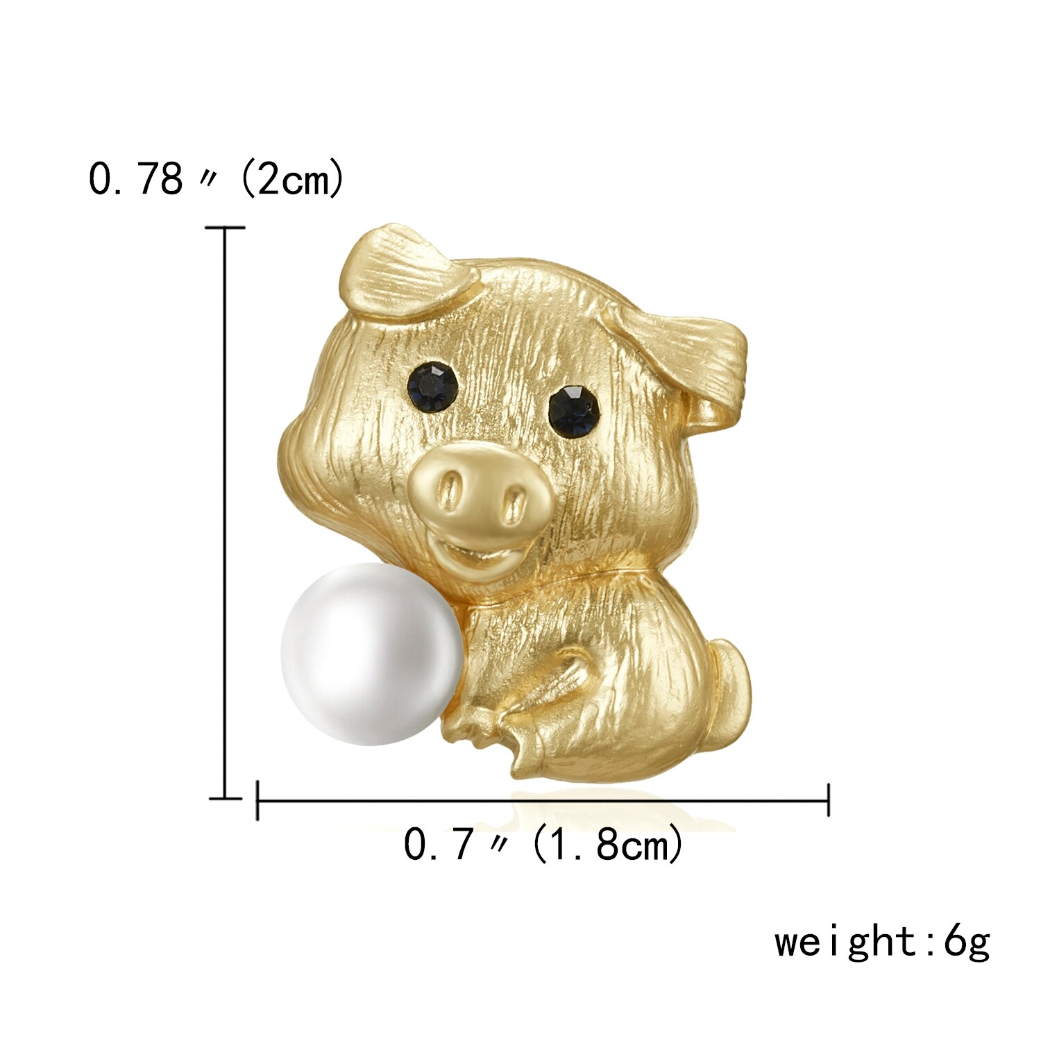 Rinhoo Gold Plated Gesimuleerde Parel Druif Broche Pins Voor Vrouwen Of Bruiloft Decoreren Zodiac Broche Symbolische Dieren: 12