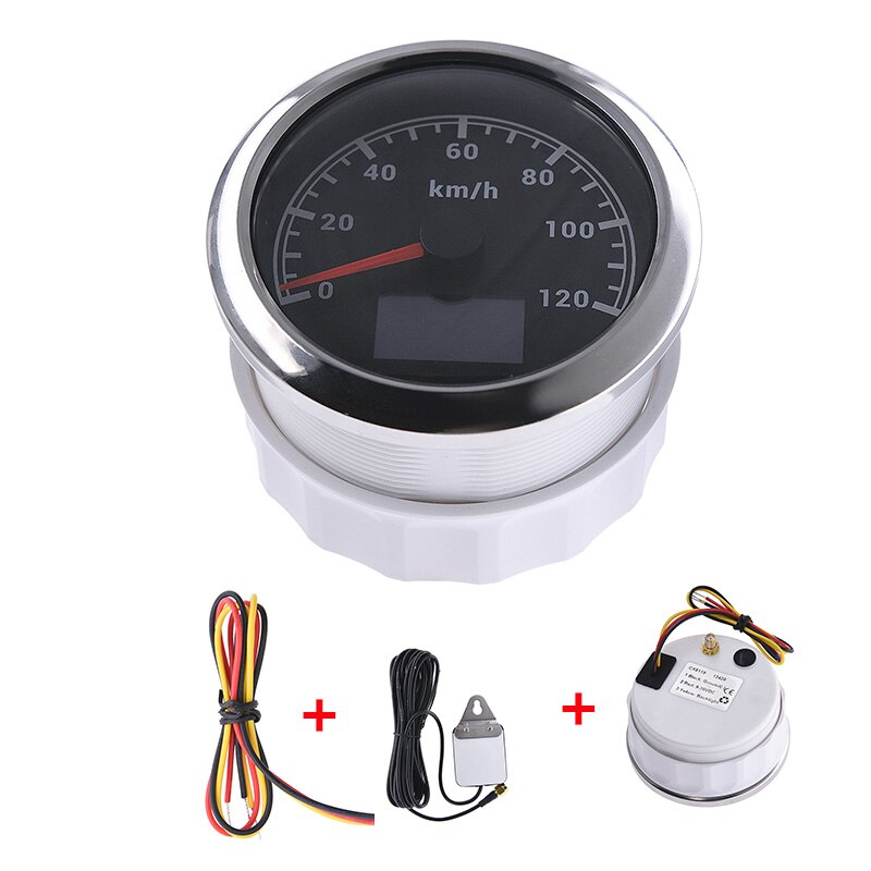 3 In 1 85MM GPS Tacho LCD Display Geschwindigkeit Kilometerzähler Mit COG Reise Insgesamt Laufleistung Für Auto Boot Marine motorrad 12V 24V