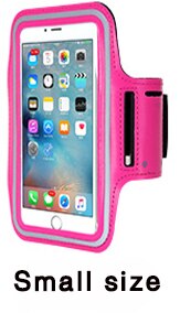 Funda impermeable de deporte correr pulsera para el brazo para Huawei P8 lite P9 P10 mate 8 9 nova plus Y6 pro honor 5C 5X 6X 7 V8: Small Rose