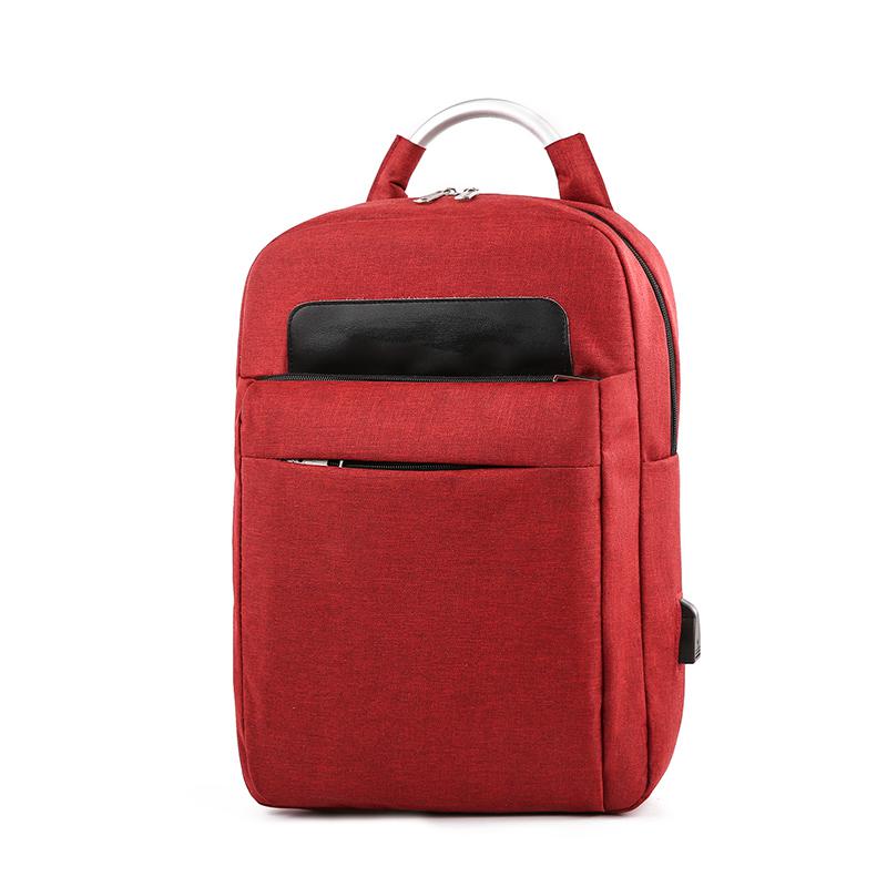 Backpack Men School Backpack Outdoor MultiFunction Shoulder Bag Computer Male Business Travel Bagpack School Bags: Red