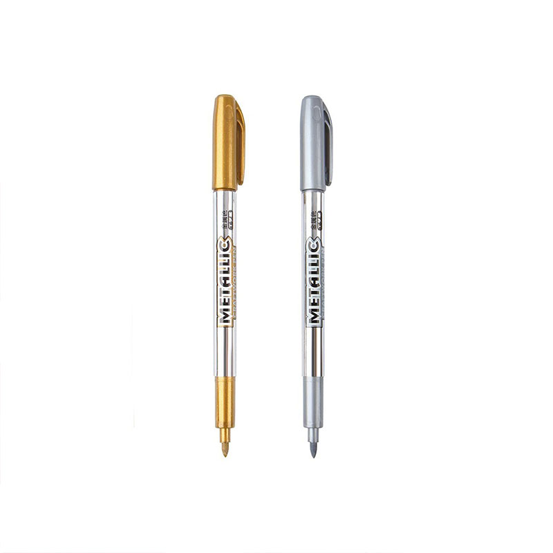 Metallischen Stift Gold Silber Harz Zeichnung Stift Acryl DIY Epoxid Harz bilden Markieren dauerhaft Marker Handgemachte Crfat Liefert: 1Gold 1Silber-