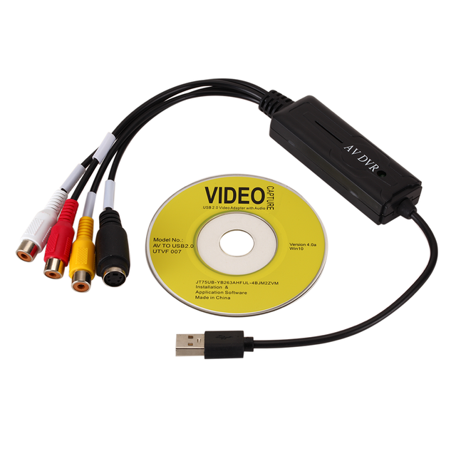 Lcckaa Av Rca Naar Usb 2.0 Kabel Adapter Converter Audio Video Capture Card Adapter Pc Kabels Voor Tv Dvd Vhs capture Apparaat: Default Title