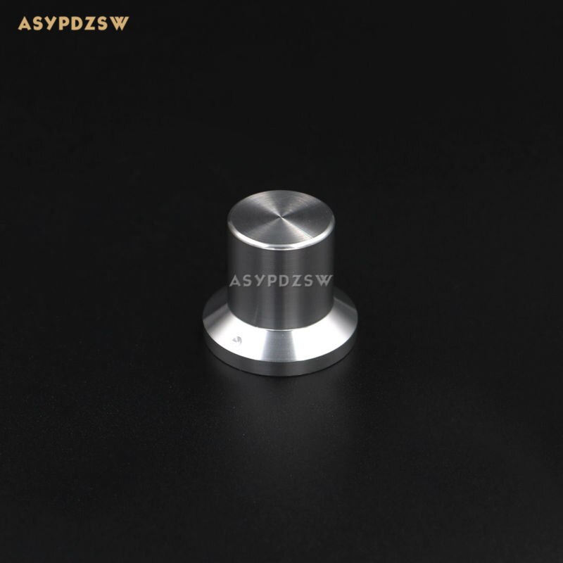 1 PCS HIFI High gloss silver 25*17*22 Full aluminum amplifier solid Volume potentiometer knob