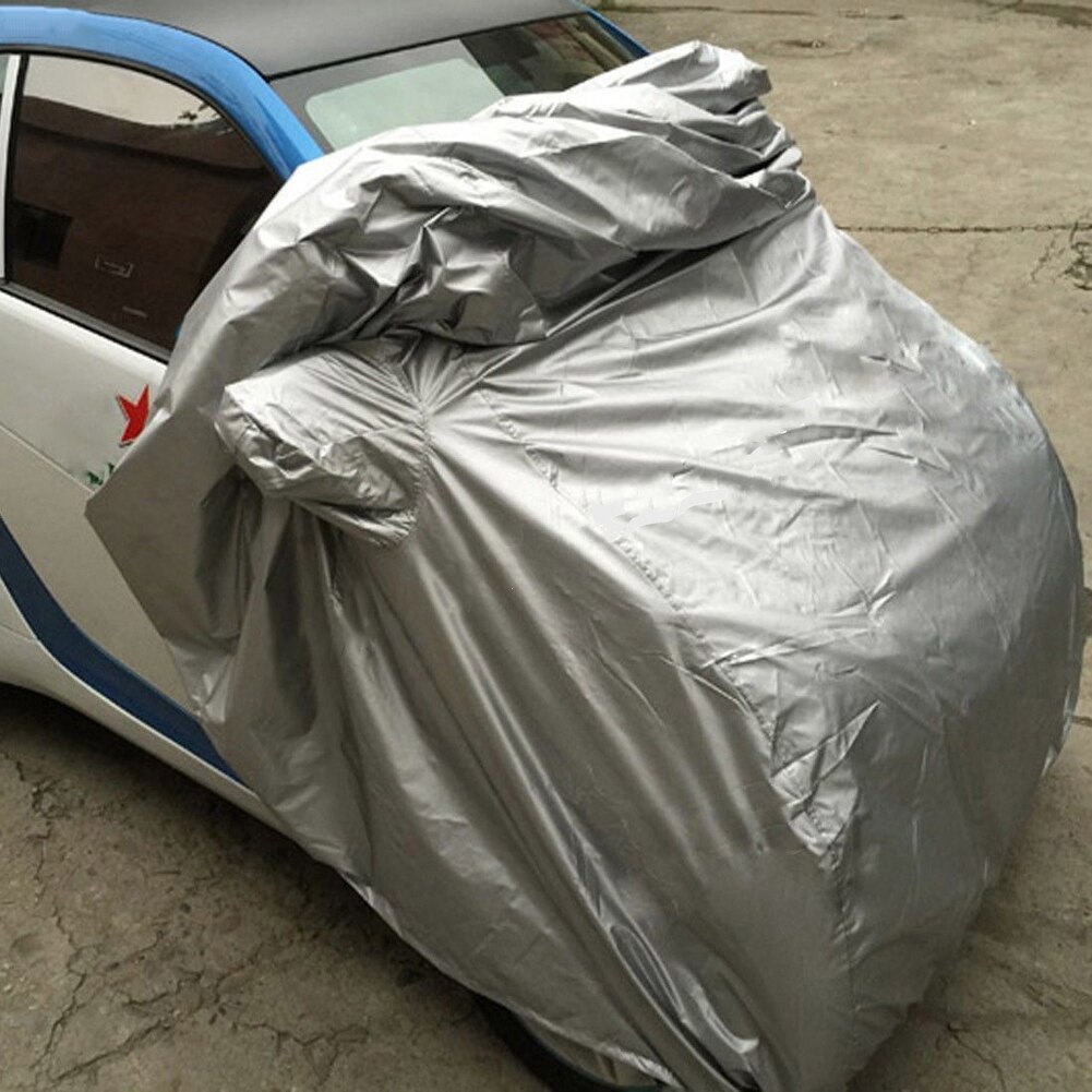 Car Cover Water-Proof Dust-Proof Sun Resistant Protection For Mercedes-Benz Smart For Two & For Four Silver