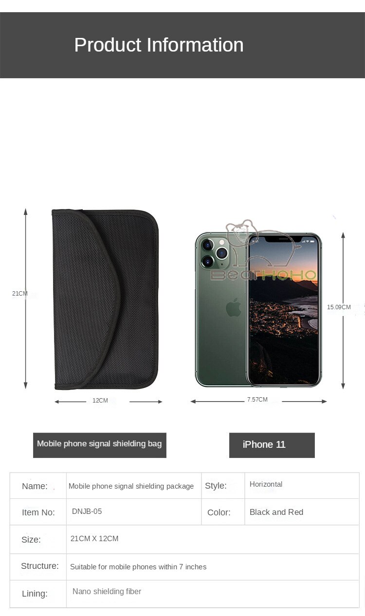 Anti Diefstal Autosleutel Protector Faraday Tas Gps Rfid Signal Blokkeren Bag Mobiele Telefoon Signaal Afscherming Pouch Anti Kopie Kaart houder