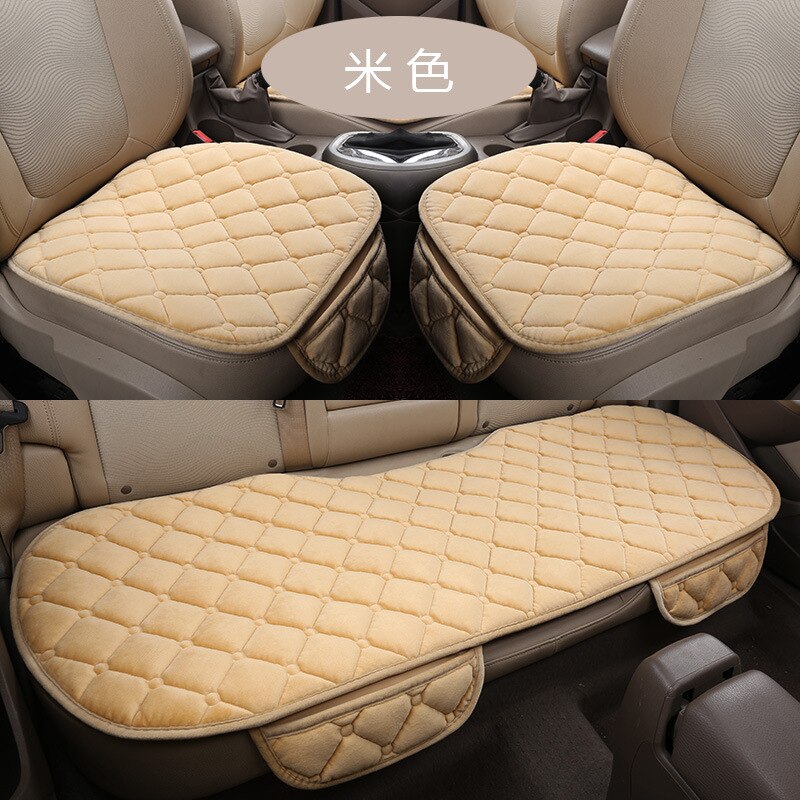 Stof Auto Bekleding Vier Seizoenen Voor Achter Vlas Kussen Ademende Protector Mat Pad Auto accessoires Universele Voor Alle Model: WPD02203C