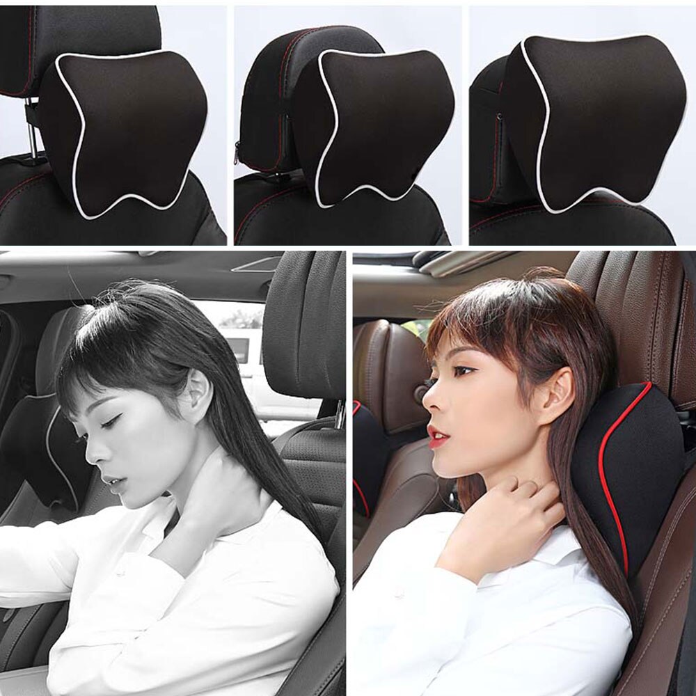 Universal Car Seat Head Support Cushion Car Neck Headrest Pillow Memory Cotton Foam Car Interior Accessories