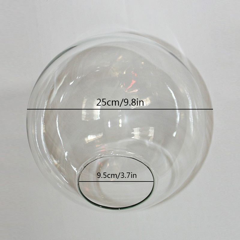 D13/15/18/20/25cm Helder glazen lampenkappen globe lamp cover voor hanglamp kroonluchter lampenkap onderdelen accessoire fitting lamp: Goud