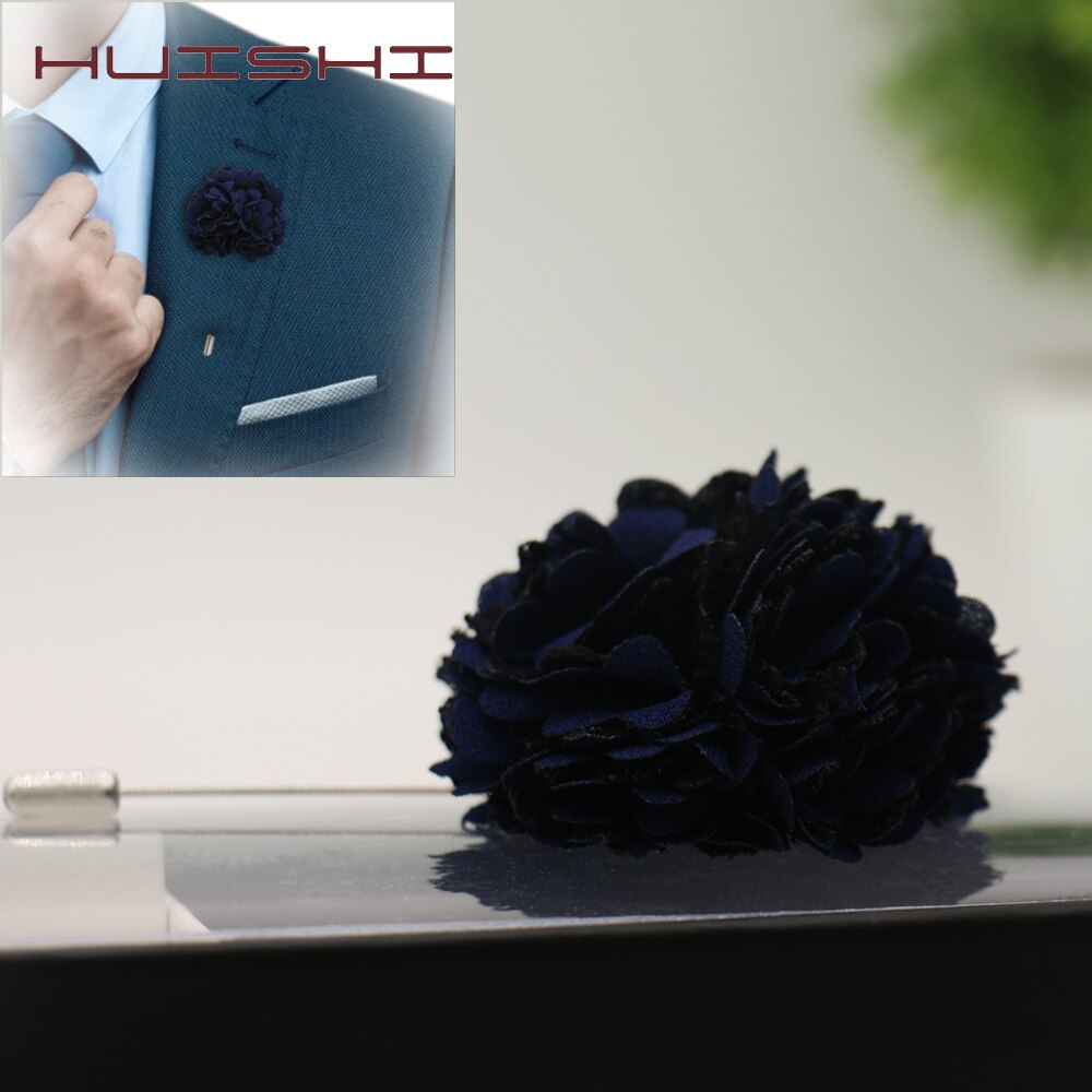 HUISHI Blume Brosche Hand-made Koreanische Silk Rose Pins Und Broschen Schmuck Frauen Stoff Blume Brosche Revers Pin Für männer Anzug