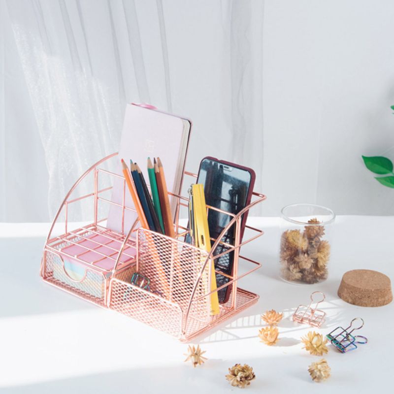 Multi-function Desk Organizer All In One Desktop with Pen Holder Storage Rack