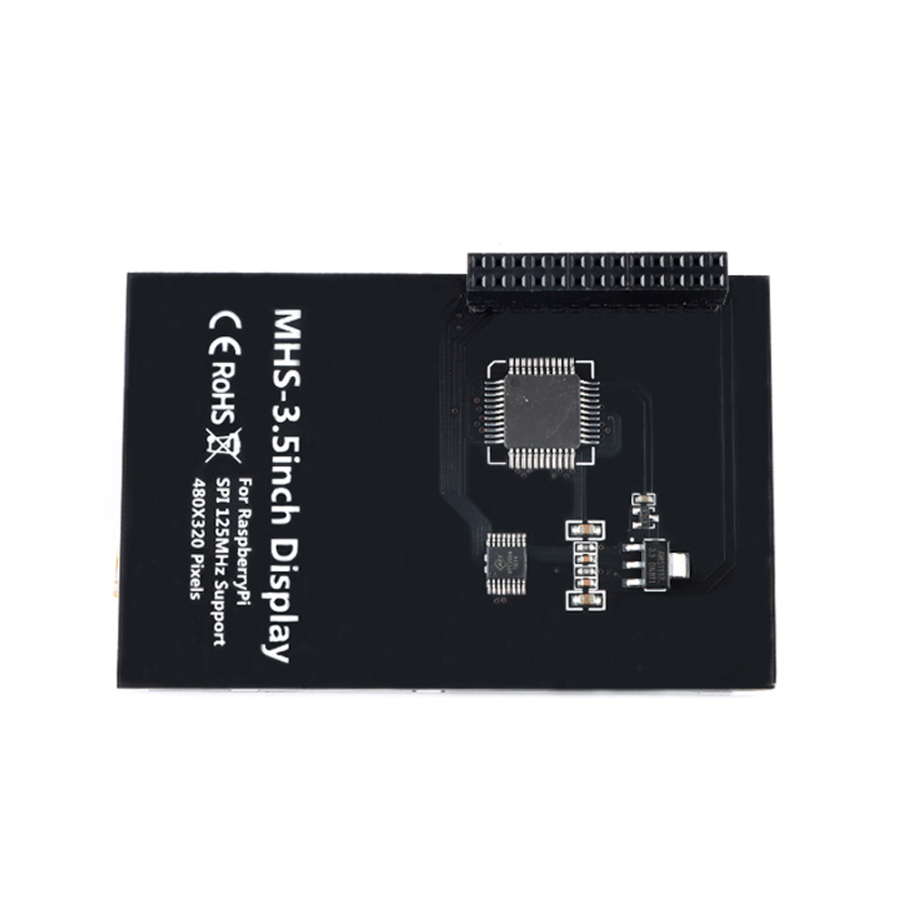 3,5 zoll MHS Rpi display 320*480 resistiven touch unterstützung 125 Mhz SPI signal eingang TFT LCD bildschirm ILI9486L
