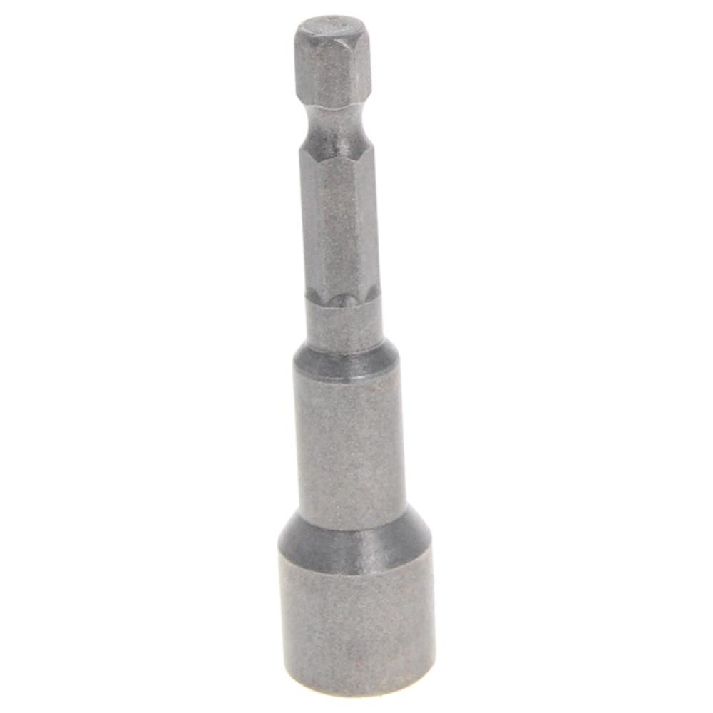 Utoolmart 5pcs 1/4" Non-magnetic Hex Socket 65mm Long 10mm/13mm Metal Impact Nut Setter Driver Bit Adapter Hand Tool