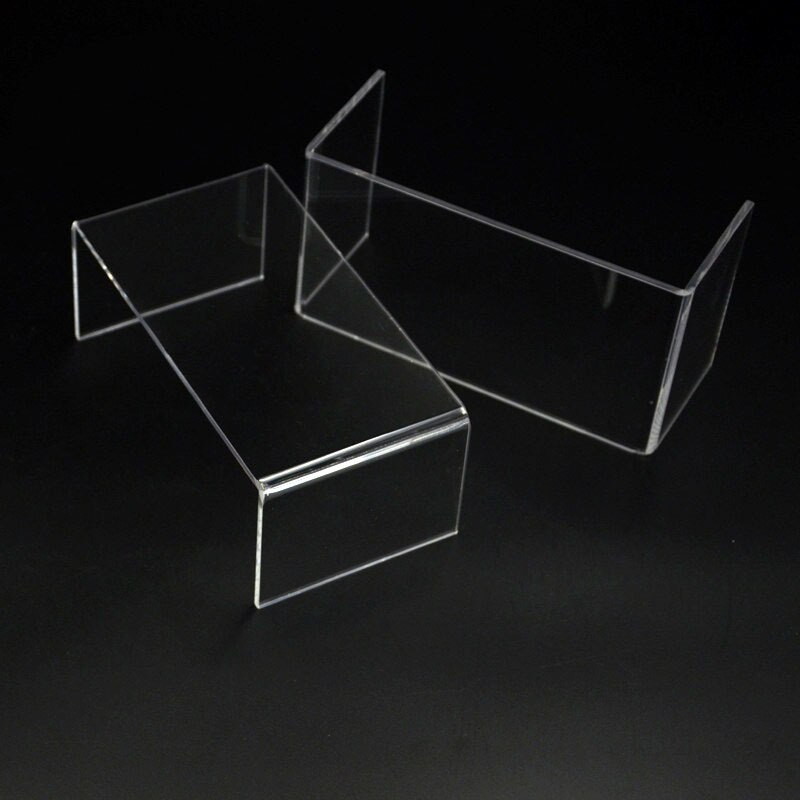 3Mm Acrylic U-Shaped Transparent Display Rack Stand Counter Bracket Tray Shelf Cosmetics Organization Clear Showcase Cup Cake
