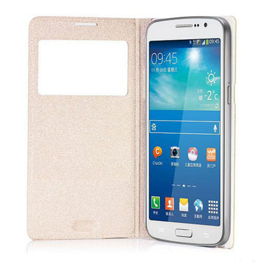 Smart View Flip Cover Leather Phone Case For Samsung Galaxy S4 Mini S4 S 4 S4mini GT I9190 I9192 I9195 I9500 GT-I9190 GT-I9192