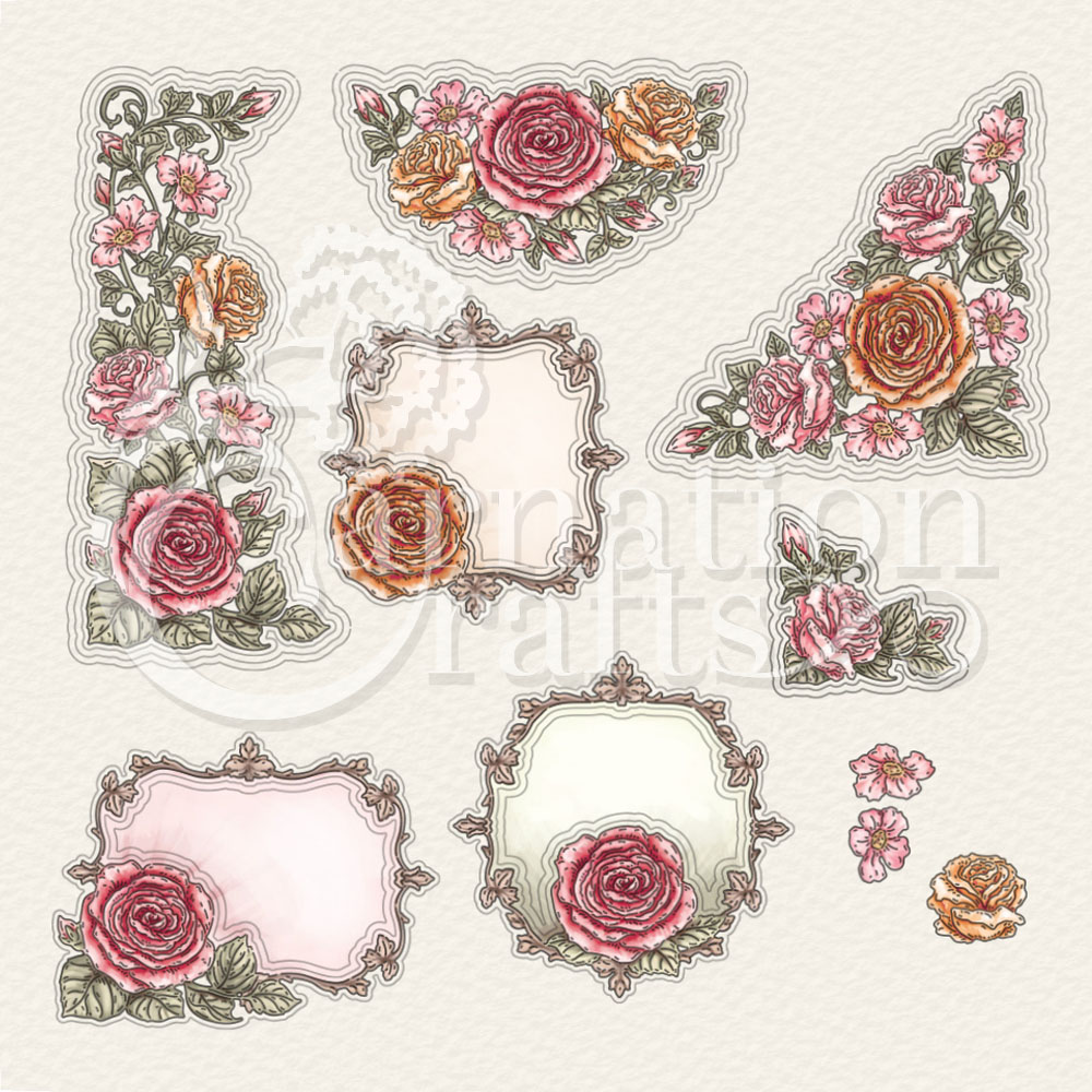 Diy Embossing Template Carnation Crafts Coastal Currents Collection Metal Cutting Dies Scrapbook Diary Decoration