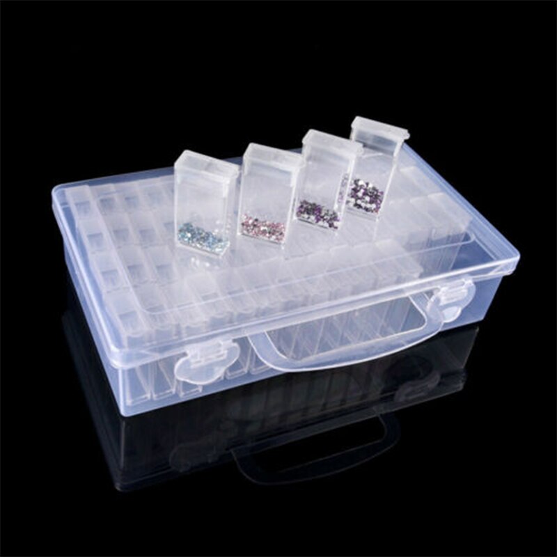 64 Grids Diamond Embroidery Storage Box 5D Diamond Painting Organizer Case