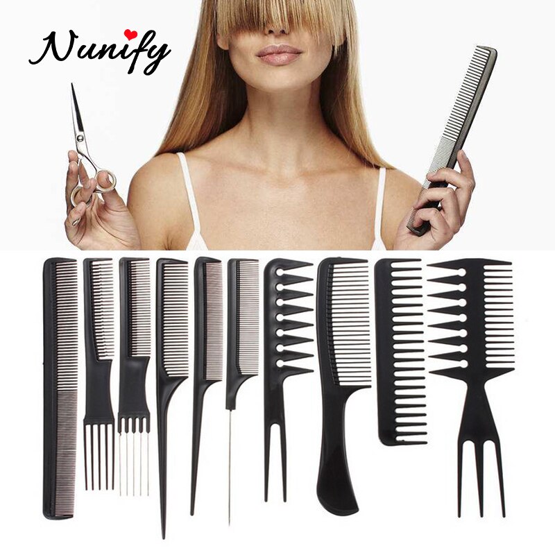 Nunify Reizen Haar Borstel Wide Tand Plastic Hair Brush Kam Nat Detangling Haar Kam Pro Salon Zachte Haarverzorging Styling tool