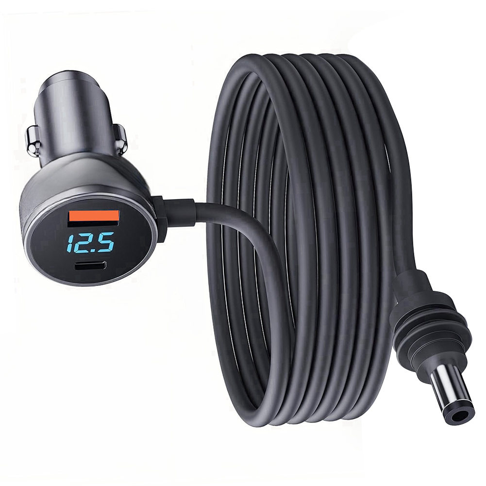 For Starlink Mini Power Cable Black 18AWG Wire 3m/5m Mini Dish Antenna 12-24V DC Power Cable Car Electronics Accessories: black