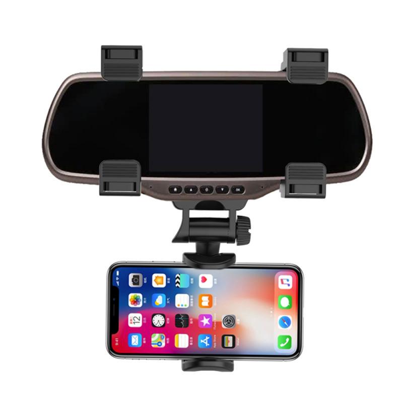 Car Phone Holder Car Rearview Mirror Mount Phone Holder 360 Degrees For Cell Phone GPS Car Rear View Mirror Holder