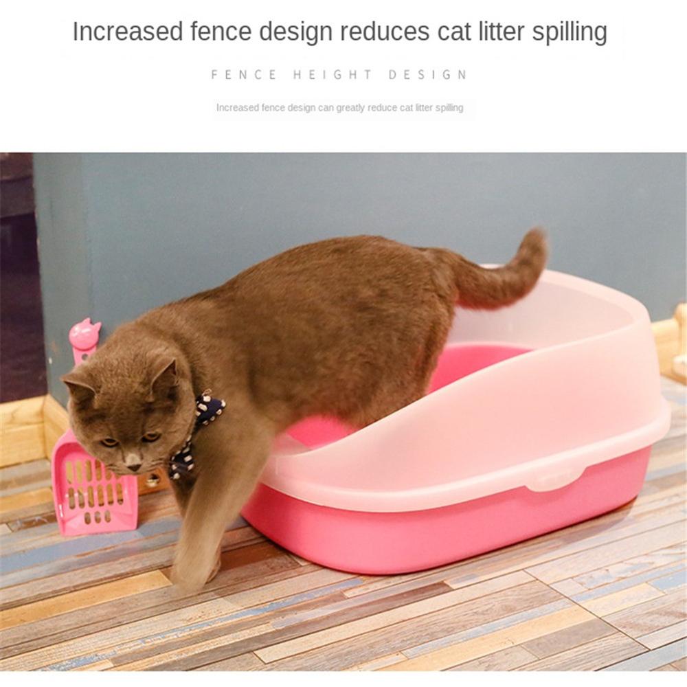 Caja de arena para perros y gatos, inodoro antisalpicaduras de peluche con pala, caja de arena para cachorros, Arenero de Interior para el hogar