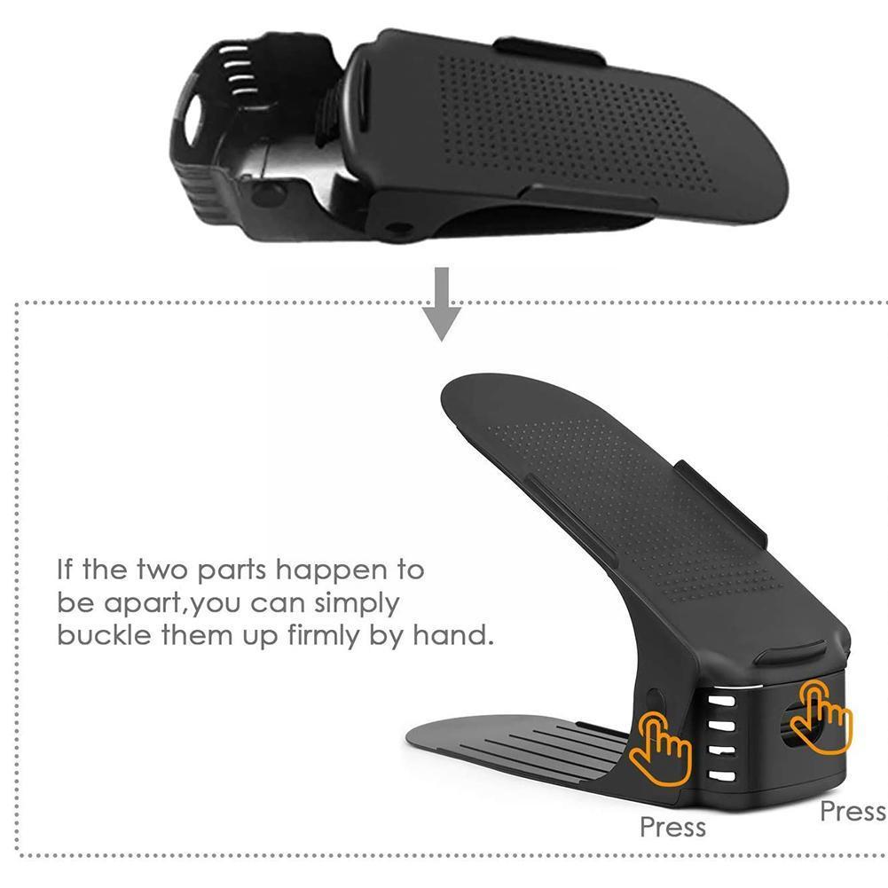 Adjustable Shoe Rack Three-speed Thickened Home Essential Removable Shoe High Storage Organization Product Rack And Qua X6g5