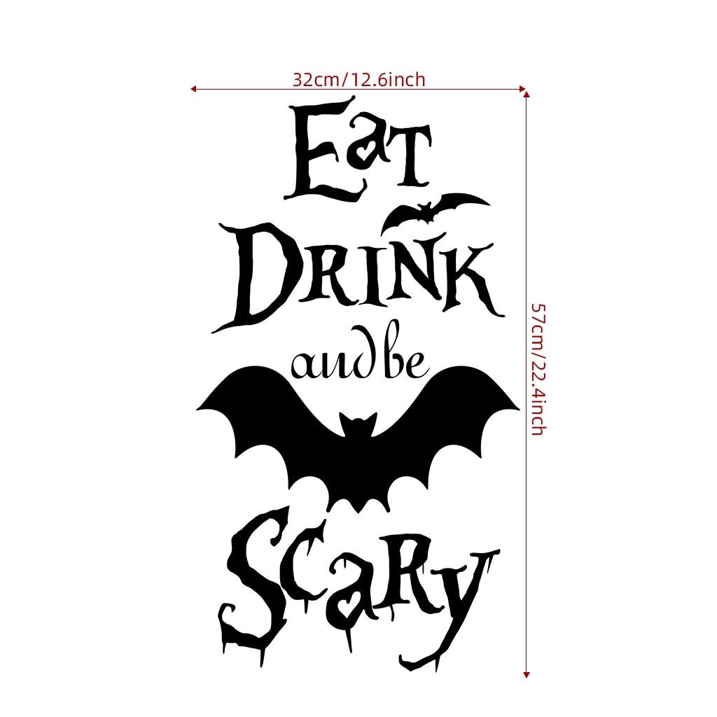 Gothic Wallpaper Halloween Wall Stickers Decor Halloween Wall Sticker Home DIY Decals For Door And Window Home Decoration